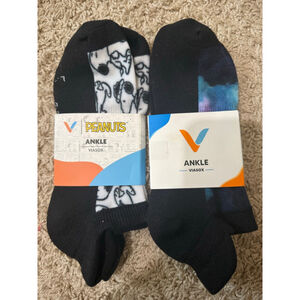 Women's Viasox Ankle Socks One Size Black White